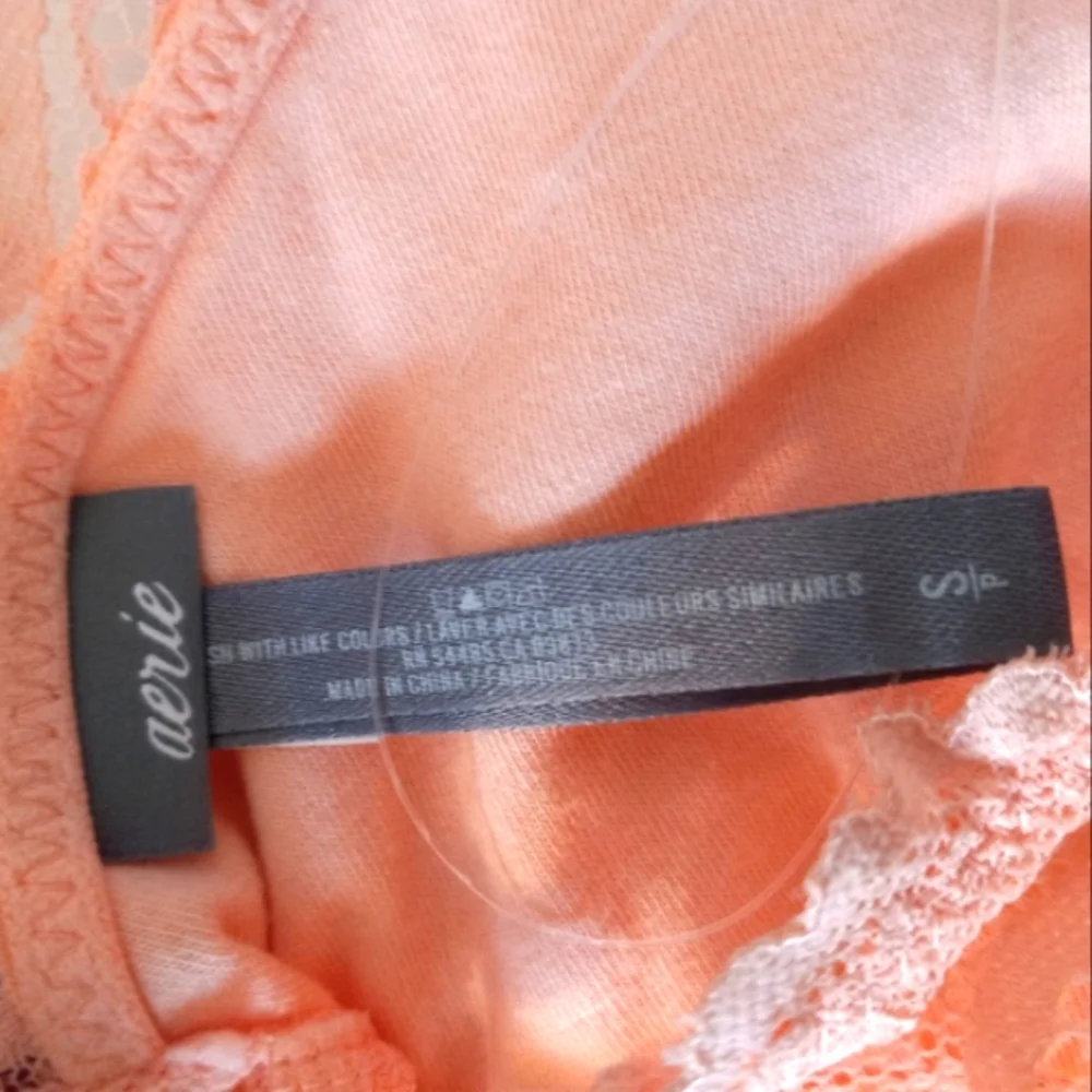 Aerie coral lacey bra S